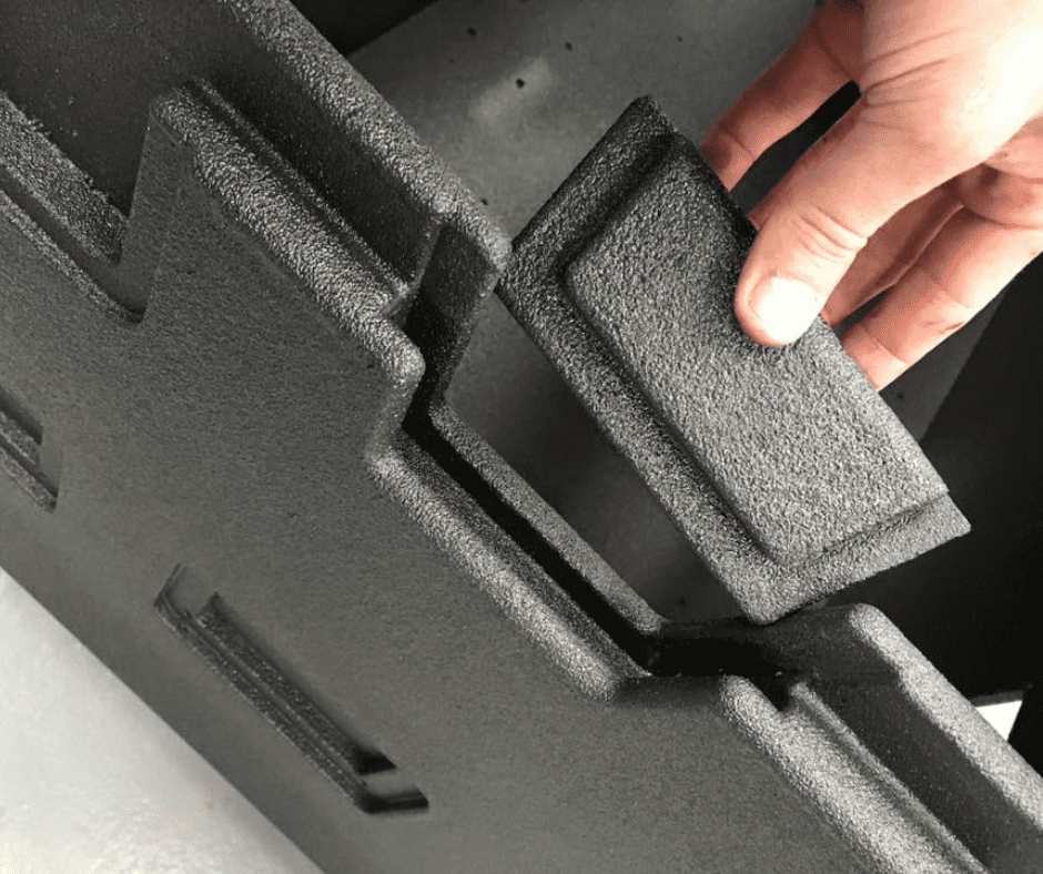 polyurea coating on a liner
